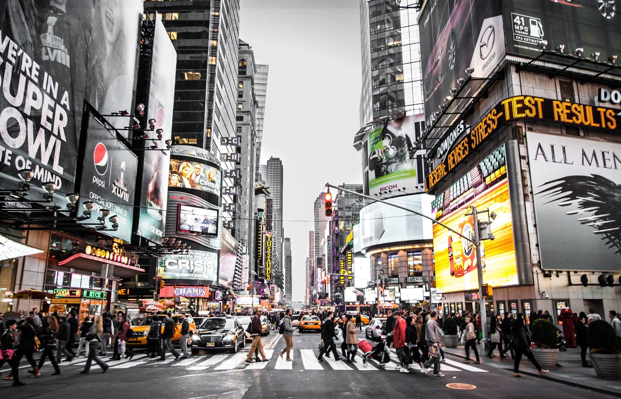 Data visualization screens representing Nielsen media buying intelligence workflows