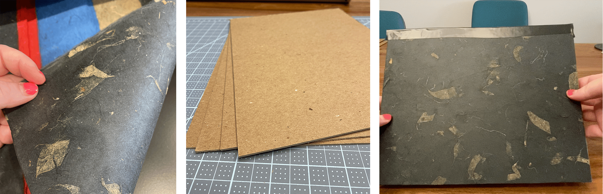 Fancy paper and cardboard for book-binding